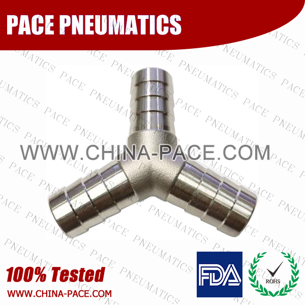 Stainless Steel Y Hose Barb Fittings, Stainless Steel Union Y Hose Barbed Fittings